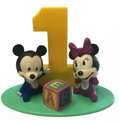 DecoPac Disney Baby Mickey Mouse Minnie 1st Birthday Cake Decoration Kit / NEW • $7