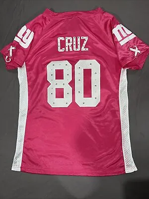 NFL Team Apparel New York Giants Size Medium Pink Victor Cruz (217) • $24.99