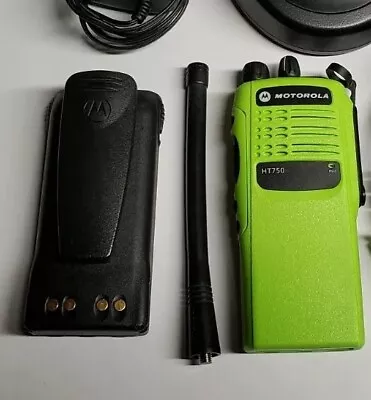 Motorola HT750 Green VHF 16 Ch 136-174 MHz Latest Firmware Aligned & Tested • $275