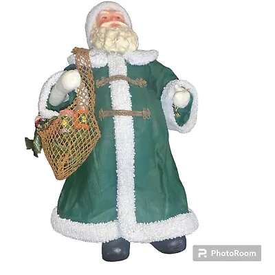 Clothtique Possible Dreams ~ SANTA W/ GROCERIES 1993 Pre Loved Vintage Christmas • $30