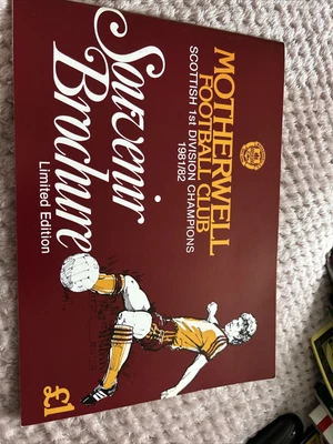 £2 • Buy Motherwell Fc Scottish 1st Div Champions 1981-82..Souvenir Brichure