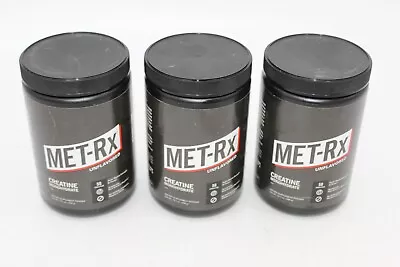 Lot Of 3 Met-Rx Creatine Monohydrate Unflavored Powder  Expires 6/2025 Meal • $63.55