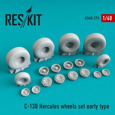 1/48 ResKit RS48-0275 C-130 Hercules Early Type Wheels Set  • $30