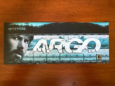 ORIG 2012 Medium Movie Mylar 5x13 ARGO Rare Ben Affleck Style Best Picture • $19.99