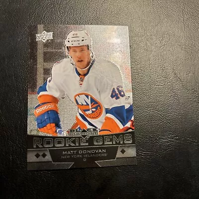 B98a 2012/13 Black Diamond Triple Rookie Gems #196 Matt Donovan Islanders • $3.49