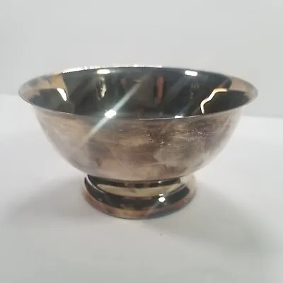 Bowl Pedestal Silver Colored 6  Diameter 3  Tall No Mark  • $9.97