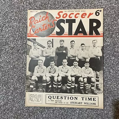 £2.99 • Buy Raich Carter’s Soccer Star 27th March 1954.  Chester Fc On Front Cover 