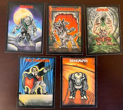 1991 MONSTER In My POCKET CARD LOT 5 Different      3O5 • $3.75