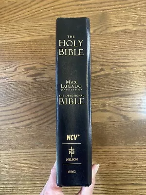 Max Lucado Devotional HOLY BIBLE NCV New Century Version THOMAS NELSON Hardcover • $9.99