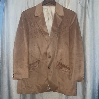 Men’s Size 42 Vintage Rancho Deluxe Brown Western Blazer Jacket  • $20