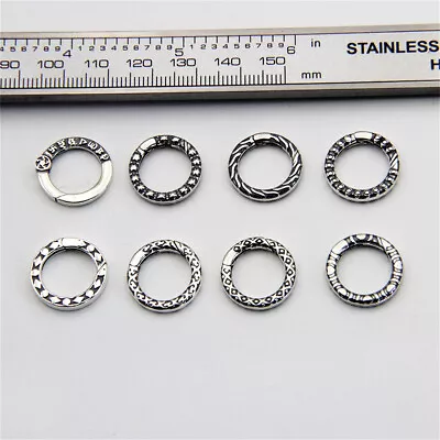 S925 Sterling Silver Ring Clasp Buckle For DIY Necklace Bracelet Accessory • $9.69