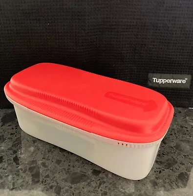 TUPPERWARE Microwave Pasta Spaghetti Cooker RED Container + Recipe Book 1.9L • $14.95