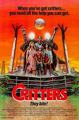 CRITTERS RETRO 80s MOVIE POSTER Classic Greatest Cinema Wall Art Print A4 • £3.75