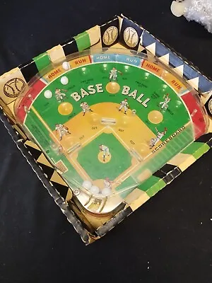 Vintage Marx Baseball Bagatelle Pinball Skill Game Original Box • $49.95