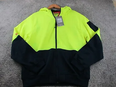 Hard Yakka Fleece Large Long Sleeve Adult Bright Safety Workwear Hooded New • $22.47