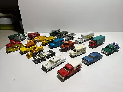 Lot Of 22 Lesney Matchbox & More 60's Nice Condition With Case ￼ • $89