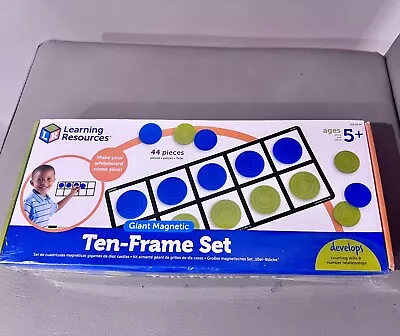 Learning Resources Giant Magnetic Ten Frame Set Make Whiteboard Come Alive NEW • $14