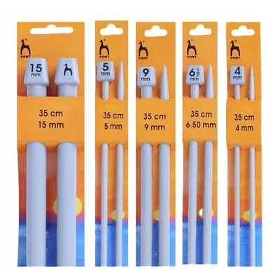 Pony Single Pointed Knitting Needles - 25-40cm / 10-16  - All Sizes & Lengths • £24.95