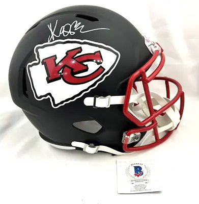 Marcus Allen Autographed Kansas City Chiefs AMP Full-Size Football Helmet - BAS • $265