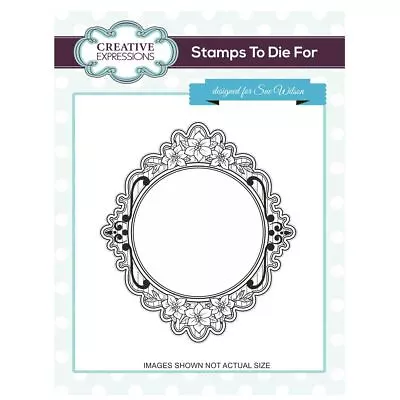 £3 • Buy Stamps To Die For By Sue Wilson UMS671 Floral Pinstripe