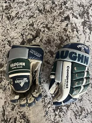 Vintage Ice Hockey Gloves Sr F2000 Conquest F3500s Preform Fit • $50