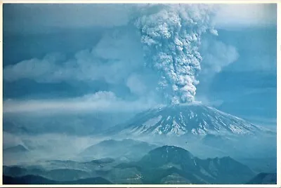 Postcard Mt St Helens Eruption Portland Washington Cascade Range Volcanos • $5.99