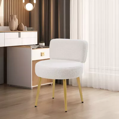 Bedroom Chair Piano Seat Linen Dressing Table Stool Bedroom Vanity Makeup Stool • £43.95