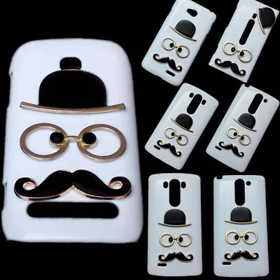 For Phones 3D Cute Hat Eye Mustache Back Hard Protective Skin Case Cover • $9.33