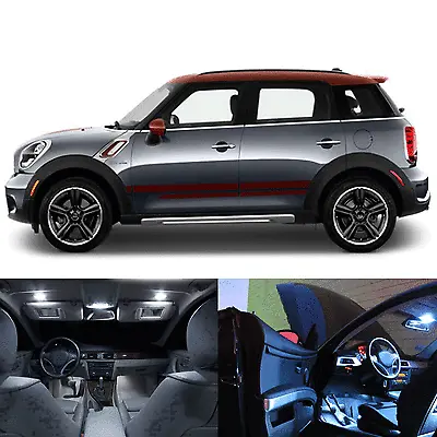$24.36 • Buy LED White Lights Interior Package Kit For Mini Cooper Countryman R60 (17pc)