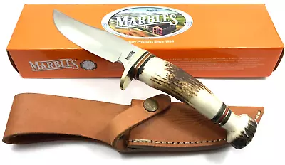 Marble's Hunter Fixed Blade Knife STAG Handles & Pommel + Box 8459-NP • $99.95