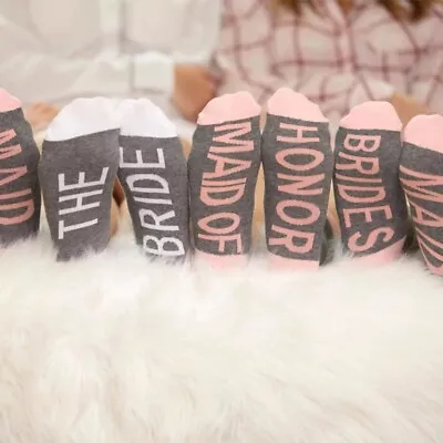 £20.65 • Buy Bachelorette Bridal Party Crew Socks The Bride Maid Of Honor Bridesmaid Stocking