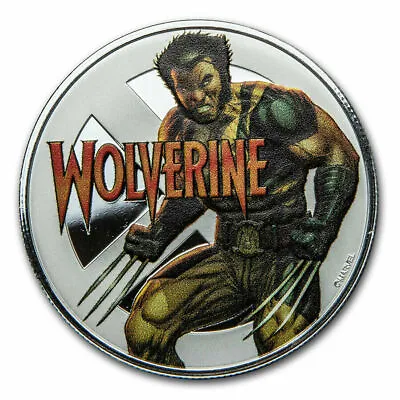 2020 Fiji Marvel Comics Wolverine Colorized 1 Oz .999 Silver Proof Coin • $129.99