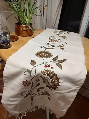 Gorgeous Large POTTERY BARN TABLE Runner 18  X 108  • $21