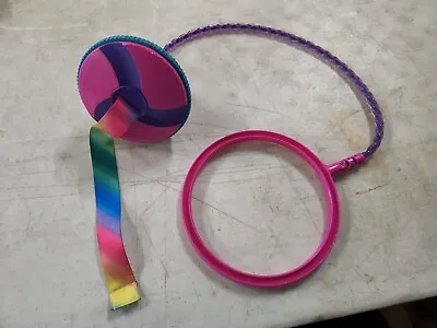 $54.99 • Buy Vintage Pink Purple Blue Skip It Ribbon Streamer Rainbow Skipit Toy Hasbro 1990s