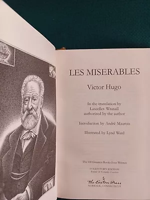  Les Miserables  By Victor Hugo Easton Press Collector's Edition 2004 • $99