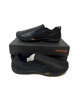 Merrell Trail Glove 4 Men's Luna Slip On Black US 7.5 Vibram Sole Lightweight • $70