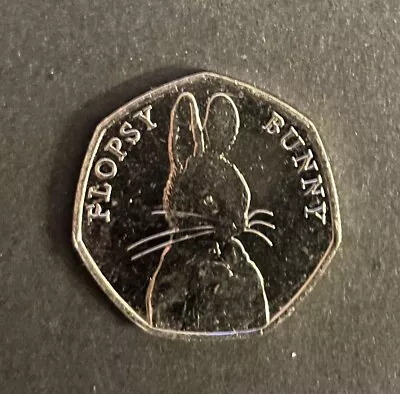 2018 Royal Mint 50p Fifty Pence Beatrix Potter - Flopsy Bunny • £1.15