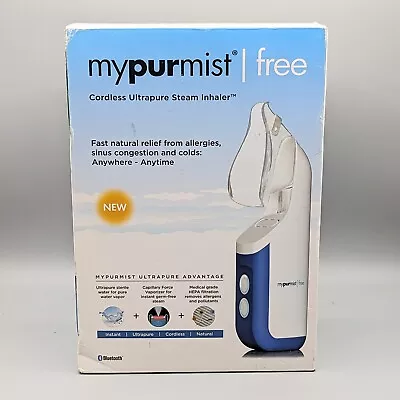 New Mypurmist Free Cordless Ultrapure Steam Inhaler Allergies Colds Congestion • $53.99