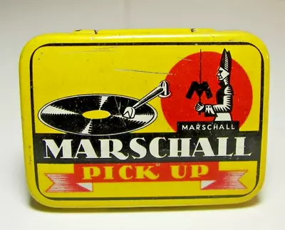 Rare Ad Gramophone Needles Tin MARSCHALL 1940 Phono Pick-Up Nadeldose #12 • $9.90