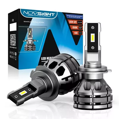 NOVSIGHT H7 LED Headlight Conversion Kit 15000LM Hi/Low Beams Super Bright White • $30.19