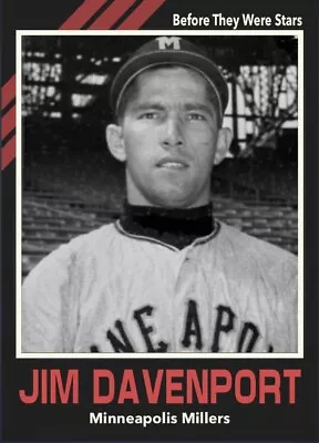 Custom Novelty Baseball Card Jim Davenport Minneapolis Millers • $9.99