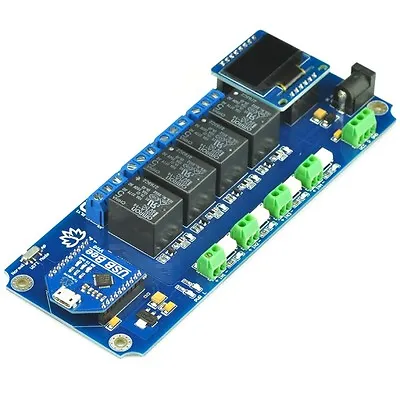4 Channel Outputs 4 Optically Isolated Inputs USB/Wireless Relay + OLED Display • $45.90