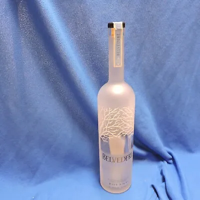 Large 21  3 Liter Litres EU Belvedere Vodka Display Glass Bottle Empty • $69.99