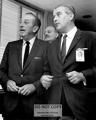Walt Disney & Wernher Von Braun During April 1965 Tour  8x10 Nasa Photo (bb-026) • $8.87