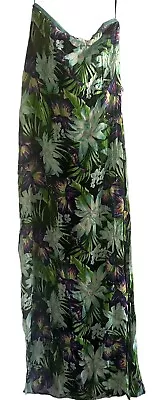 Forever New Strapless Floral Maxi Dress Women’s Size 14 Side Slits • $49.99