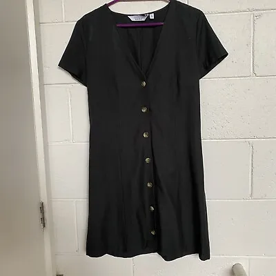 & Other Stories Black Button Front Dress Size 36 • $39.10