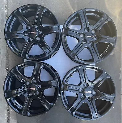19-23 Set Of Four 17  GMC Acadia Wheels Rims Black Gloss  OEM 5795 • $675