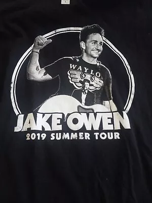 JAKE OWEN Summer Concert / Tour T-Shirt 2019 Country Music Size Large Black • $20