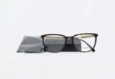 Prada VPR 07U 2AU-1O1 55mm Dark Tortoise W Gold New Women's Eyeglasses. • $99