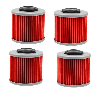 $15.59 • Buy 4X Oil Filter For Yamaha YFM700R RAPTOR XV250 V-STAR XVS650 XVS1100 XV535 VIRAGO